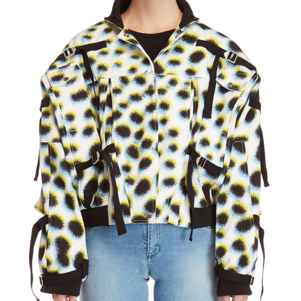 FIORUCCI Leopard Canvas Strapped Jacket